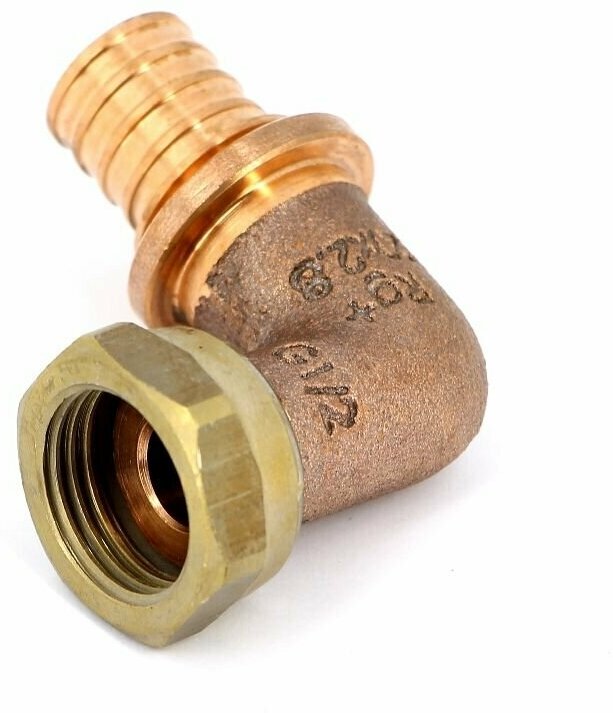 RX+ 14563961001 Угольник-переходник с накидной гайкой (Ø 16 мм, 1/2", бронза) REHAU - фото №6