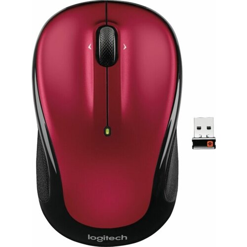 Беспроводная компактная мышь Logitech M325, red