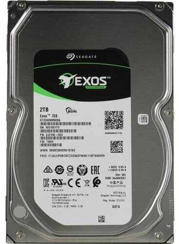 Жесткий диск Seagate Exos 7E8 (ранее Enterprise Capacity 3.5) ST2000NM000A