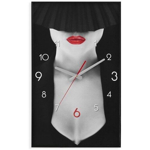Часы-картина настенные, серия: Интерьер, "Девушка", плавный ход, 57 х 35 см, 1 АА