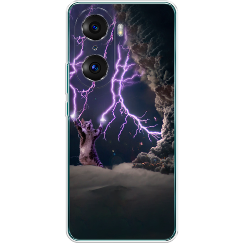 Силиконовый чехол на Honor 60 Pro / Хонор 60 Про Кот призыватель погоды силиконовый чехол на honor 60 хонор 60 кот призыватель погоды