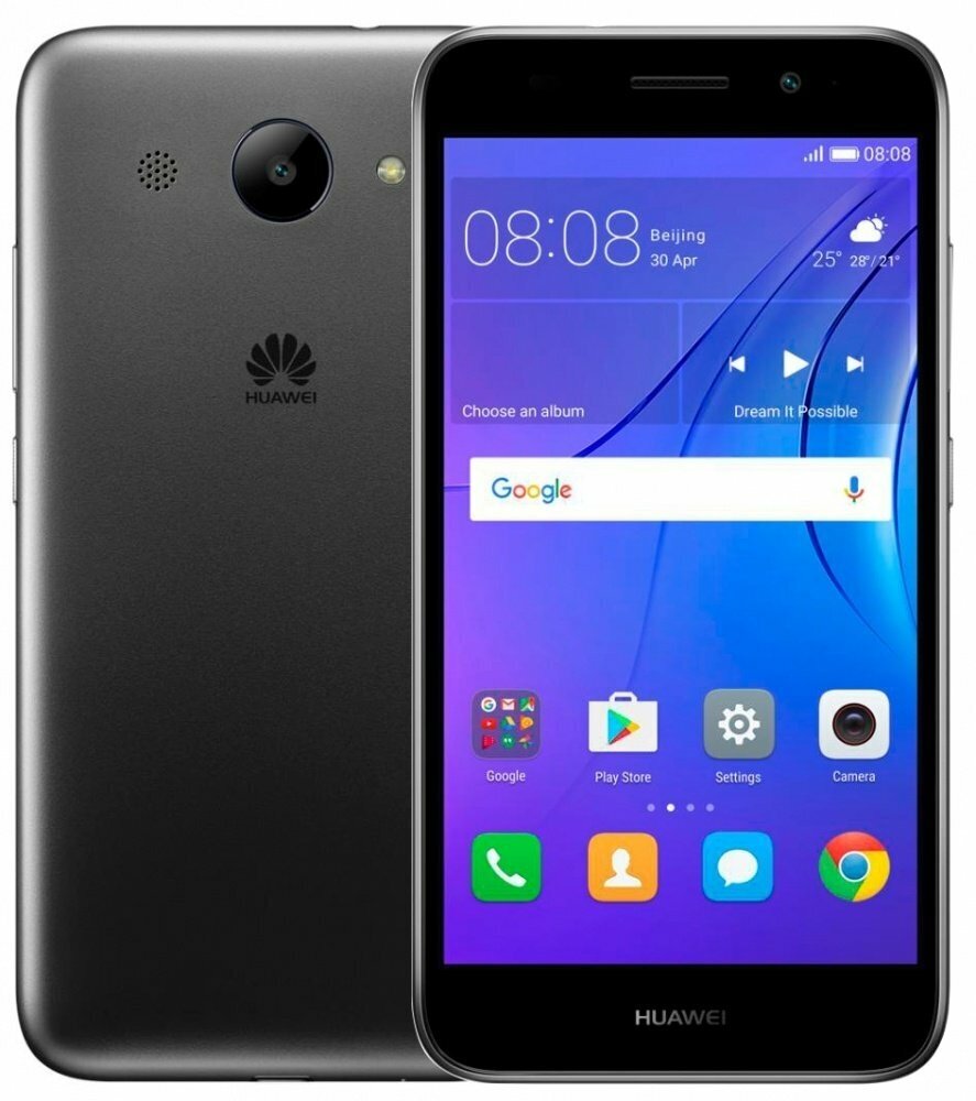 Смартфон HUAWEI Y3 2017 1/8 ГБ, 2 SIM, серый