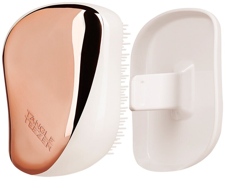 TANGLE TEEZER массажная щетка Compact Styler Rose Gold Luxe, для распутывания волос, 9 см. 2124