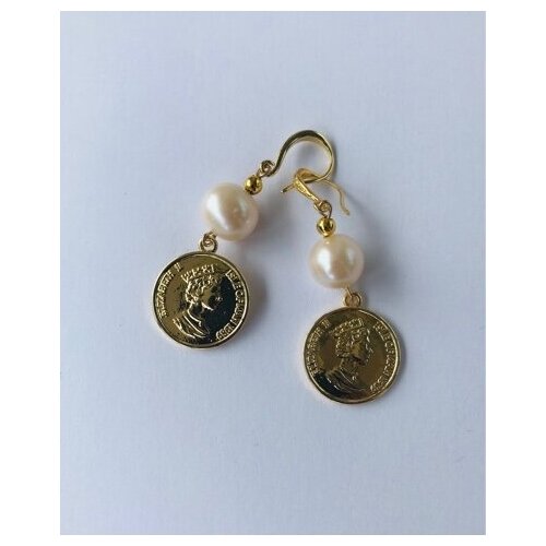 Серьги Kedem, бижутерный сплав, золотой