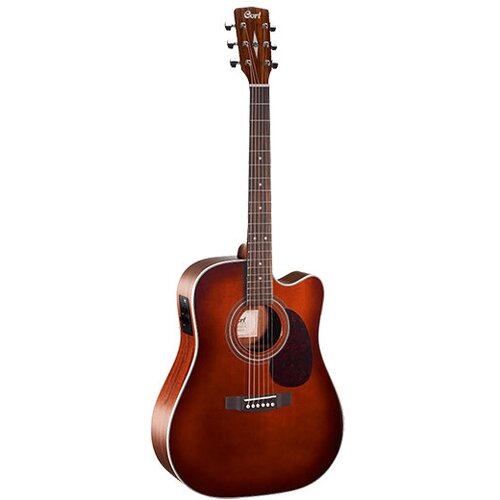 MR500E-BR MR Series Электро-акустическая гитара, с вырезом, коричневая, Cort электро акустическая гитара cort mr500e br