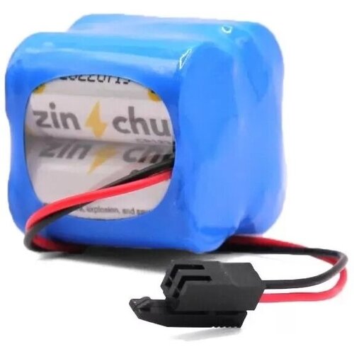 Батарейка литиевая ZINCHU для FANUC A98L-0031-0025 6В 3000мАч с чёрным коннектором батарейка литиевая zinchu тип er34615 3 6в 19ач