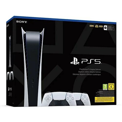 Игровая консоль Sony PlayStation 5 PS5 Digital Edition CFI-1216B 01Y Europe Российская вилка два геймпада 6199000₽