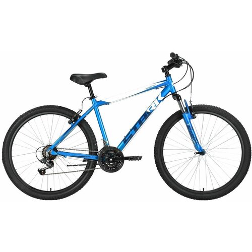Велосипед Stark Outpost 26.1 V (2023) 16 голубой/синий/белый велосипед stark 22 outpost 26 1 v черный зеленый 18