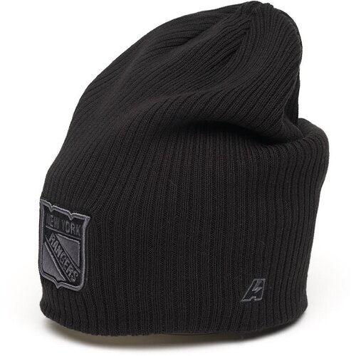 фото Шапка без отворота nhl new york rangers atributika & club, шапка мужская нхл нью йорк рейнджерс черная