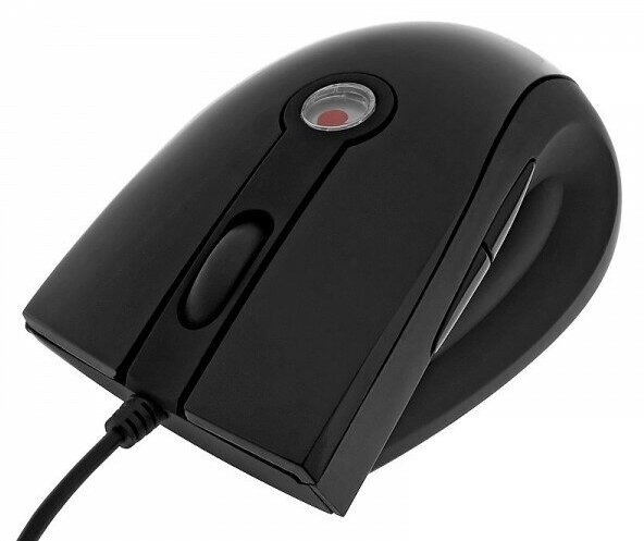 Мышь Oklick черный оптическая (1000dpi) USB (2but) - фото №14