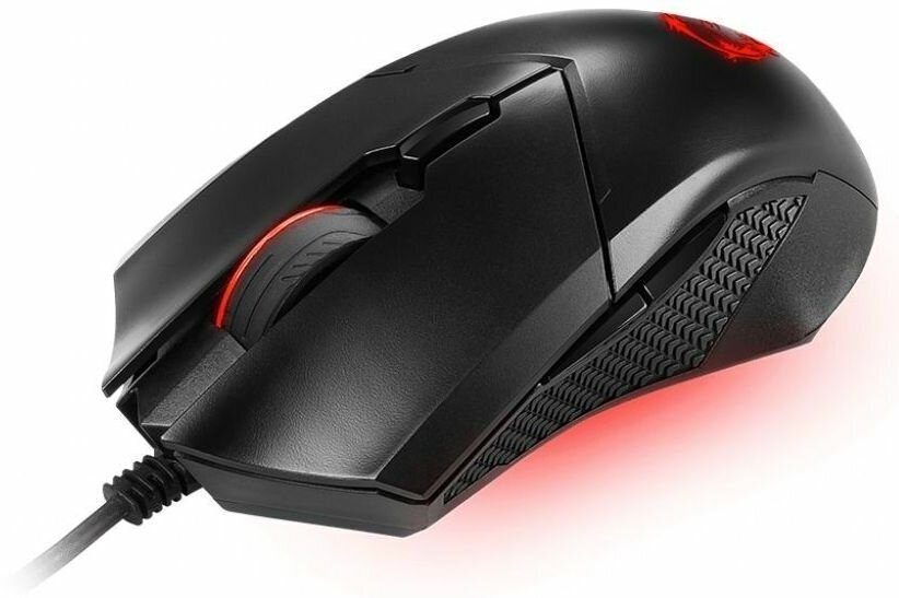 Мышь MSI Clutch GM08, игровая, оптическая, проводная, USB, черный [s12-0401800-cla]