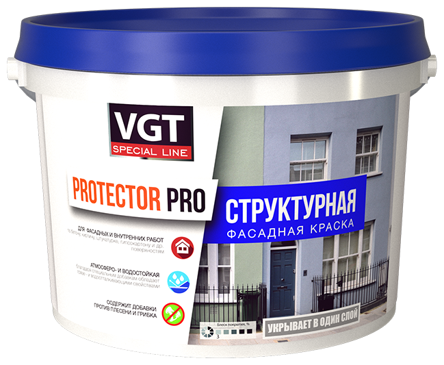 Краска структурная "ProtektorPRO", 15кг - фотография № 4