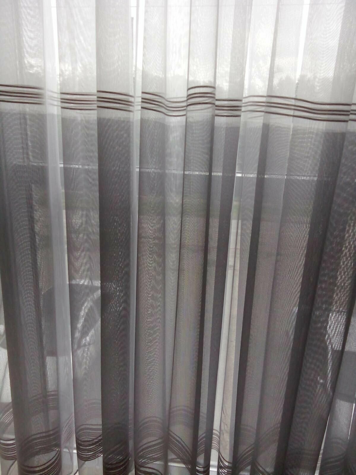 Тюль Сетка Бамбук Полоска Цветная 500*260 см