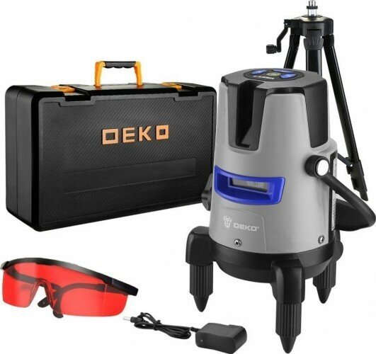 Лазерный уровень DEKO DKLL02RB PRO SET 2 PREMIUM со штативом 1 м 065-0102-1