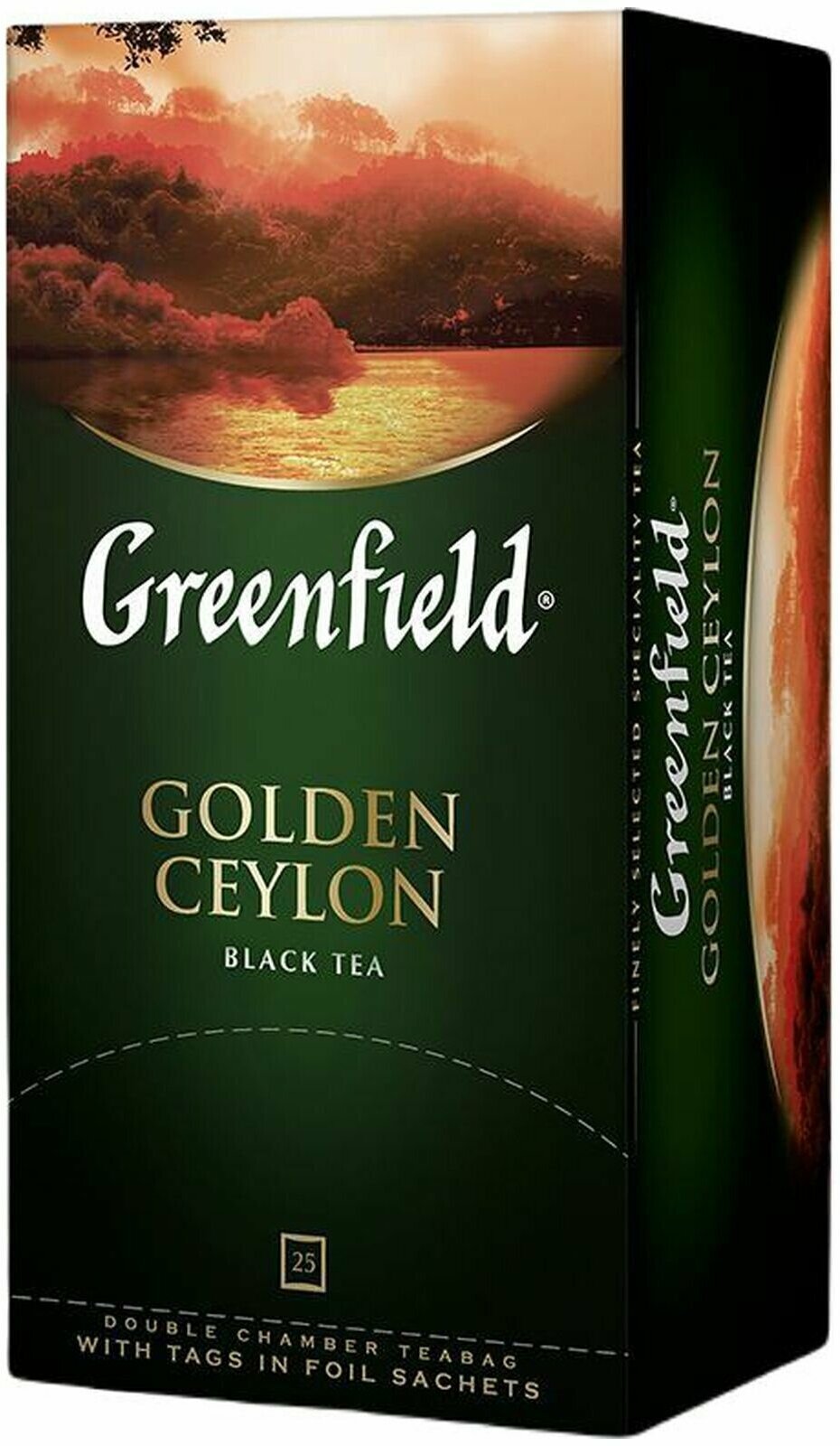 Greenfield Чай в пакетиках Golden Ceylon, черный, 25 паектиков, 2 шт - фотография № 3