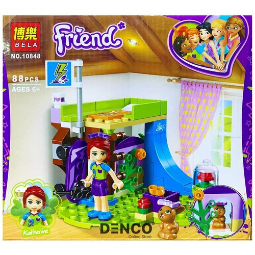 Конструктор обучающий 10848 Френдс Комната Мии 88 деталей конструктор lego friends 41327 комната мии 86 дет