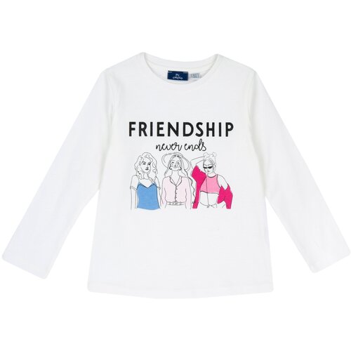 фото Лонгслив chicco, размер 110, белый, розовый