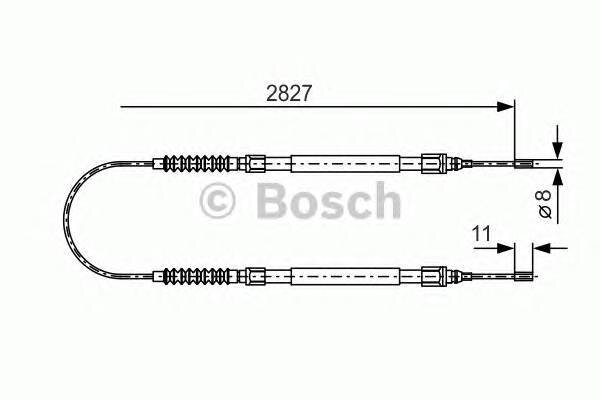 Тормозной трос Bosch 1987477263