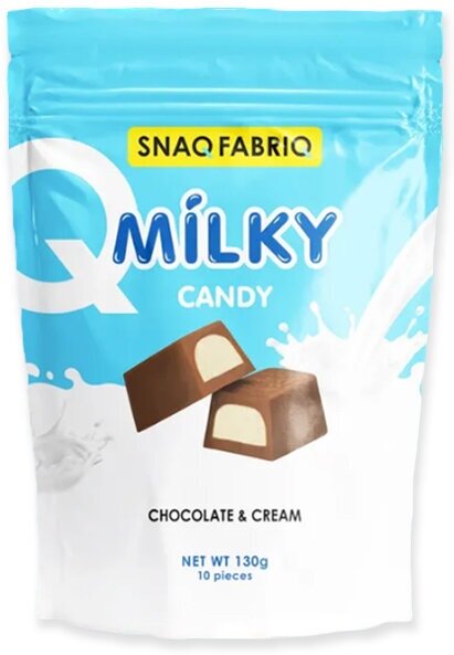 SNAQ FABRIQ Milky Candy конфеты с начинкой 130г (Chocolate & Cream) - фотография № 4
