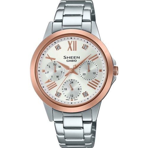 Наручные часы CASIO Sheen SHE-3516SG-7AUEF, мультиколор, белый наручные часы casio she 3516sg 7a