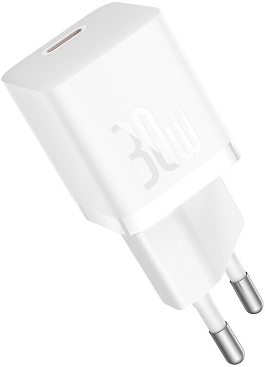 Сетевое зарядное устройство OS-Baseus GaN5 Fast Charger(mini) 1C 30W EU (CCGN070502) Белое