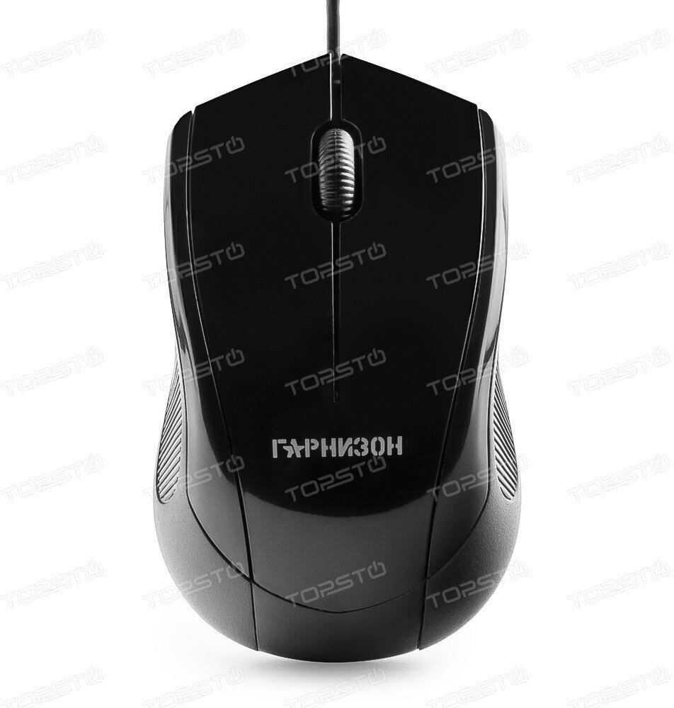 Мышь проводная Гарнизон GM-200 чёрный USB - фото №9