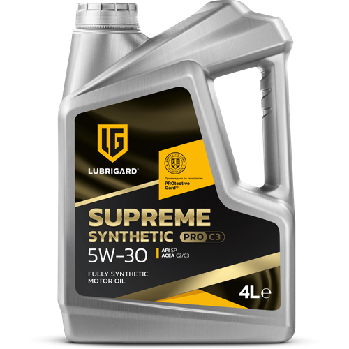 Синтетическое моторное масло LUBRIGARD SUPREME SYNTHETIC PRO C3 5W-30, 4 л