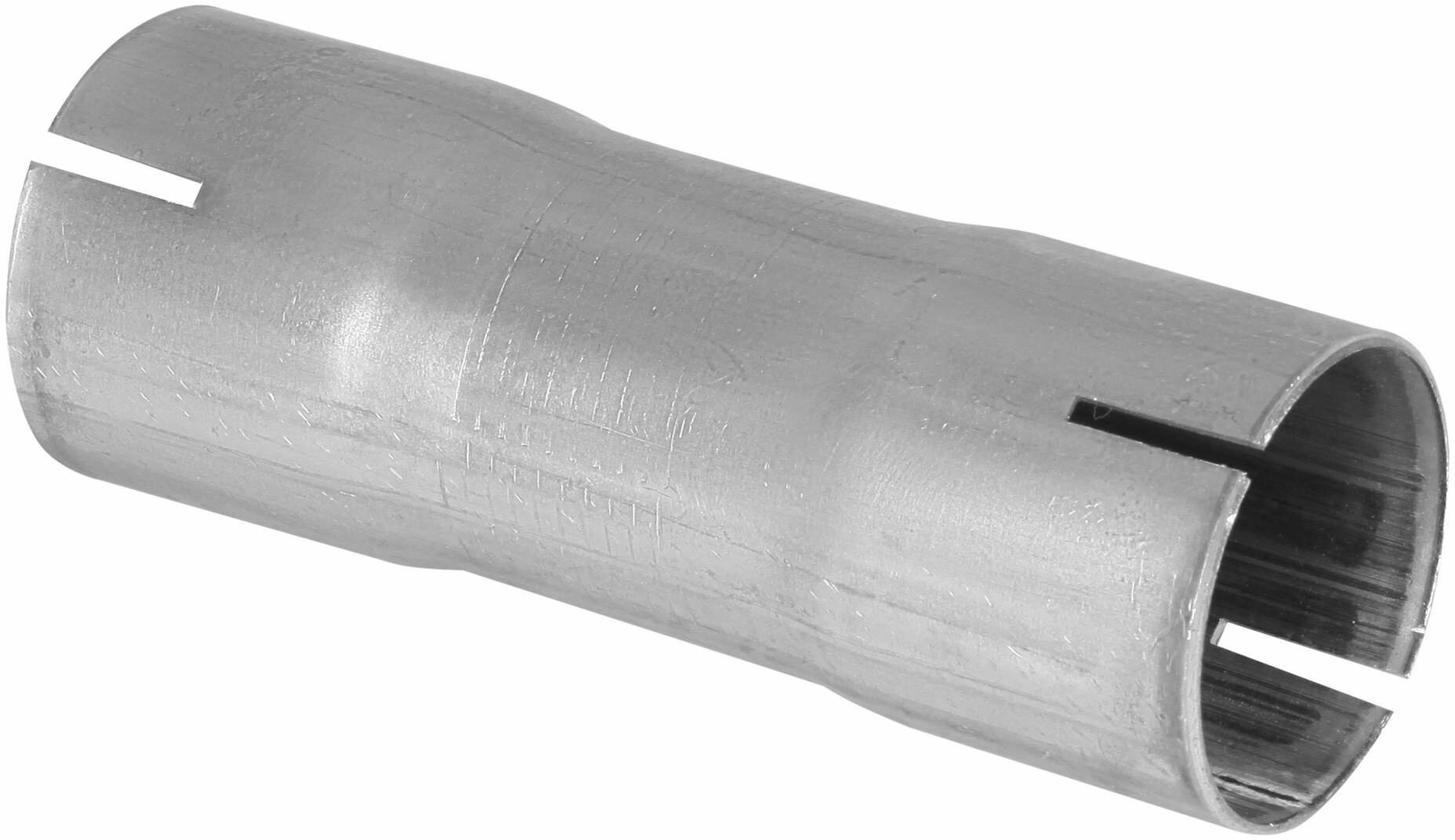 Соединитель труб глушителя под хомут d=50/d=50 L=150 (алюминизированная сталь) TRIALLI - фото №1