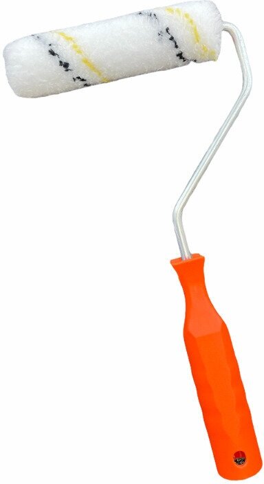 Валик DECOR малярный микроволокно 15мм диаметр ручки 6мм длина 10см белый