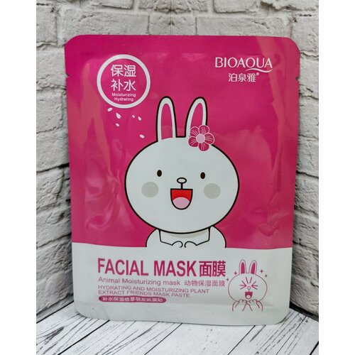 Тканевая маска Заяц (регенерирующая, противовоспалительная) BIOAQUA FACIAL MASK ANIMAL