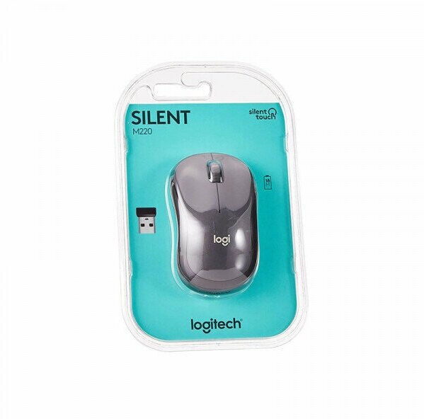 Мышь LOGITECH Silent M220-OFFWHITE, оптическая, беспроводная, USB, белый [910-006128] - фото №14