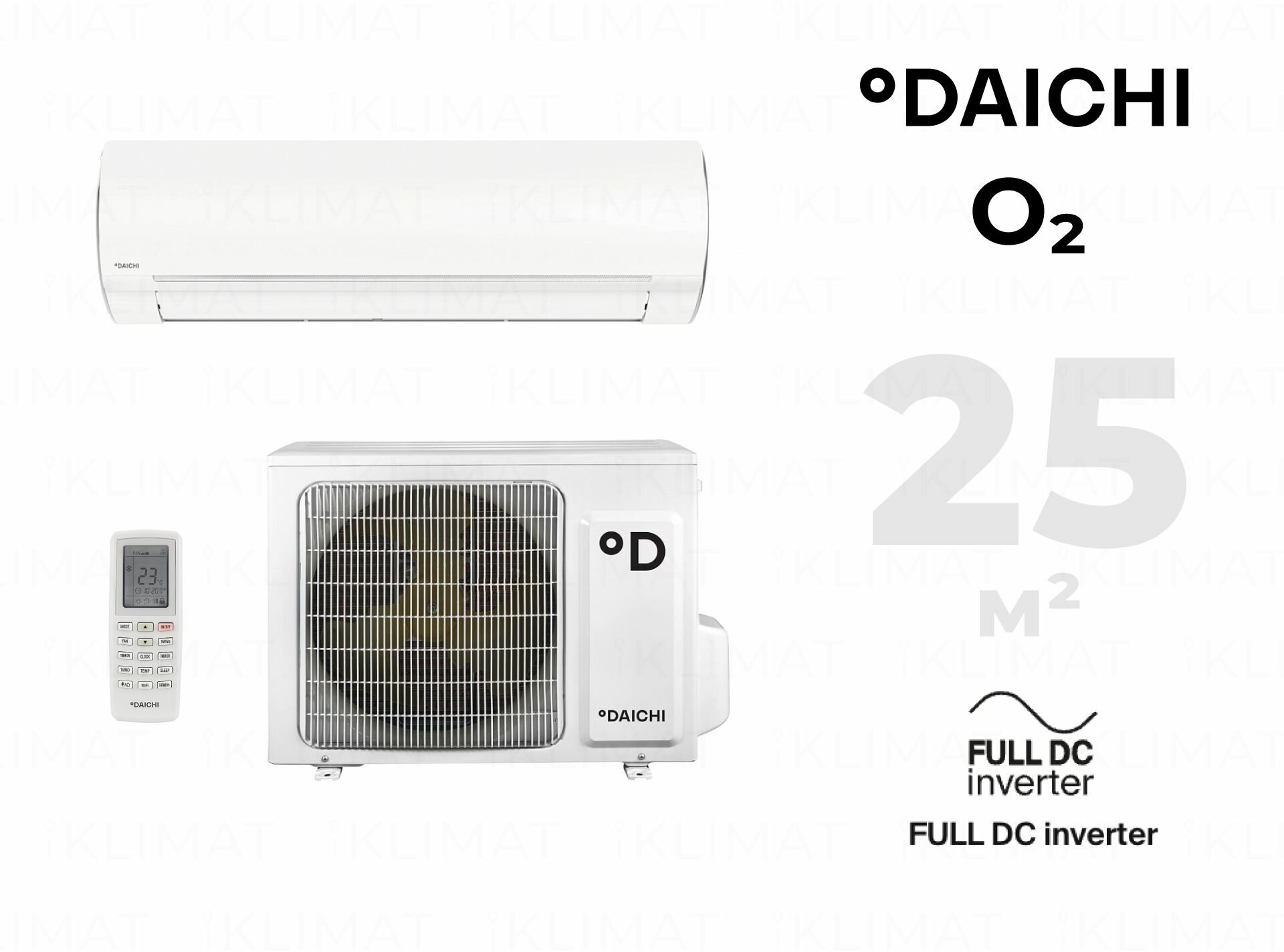 Сплит-система Daichi O2 O225AVQS1R-1/O225FVS1R-1 Inverter