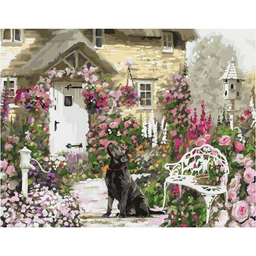 Картина по номерам Цветочный дворик 40х50 см Hobby Home картина по номерам цветочный ковер 40х50 см