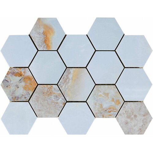 Мозаика Pamesa Ceramica Malla Hex Cr Lux Danae Opalo 22,5х32,5 (9 шт.)