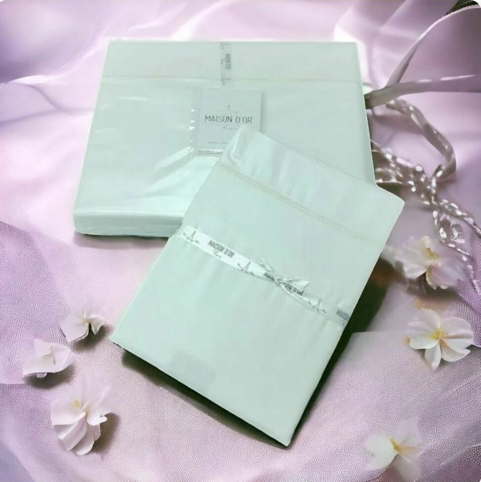 фото Maison Dor EMBROIDERY Наволочка 2 шт. 50*70 серый