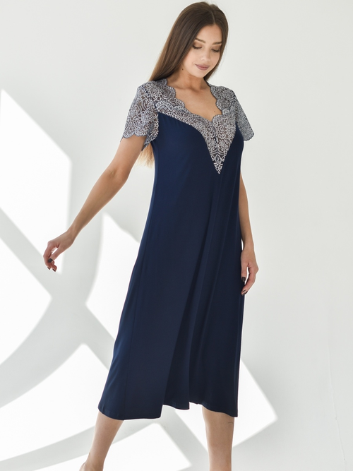 Сорочка Текстильный Край, размер 58, синий