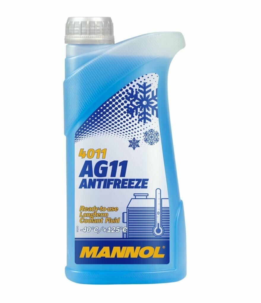 Антифриз/Antifreeze AG11/-40 C Longterm MANNOL (1л) (синий) 4011