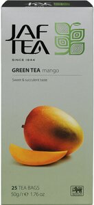 Чай зелёный JAF TEA Green Mango с ароматом манго, 25 пак.
