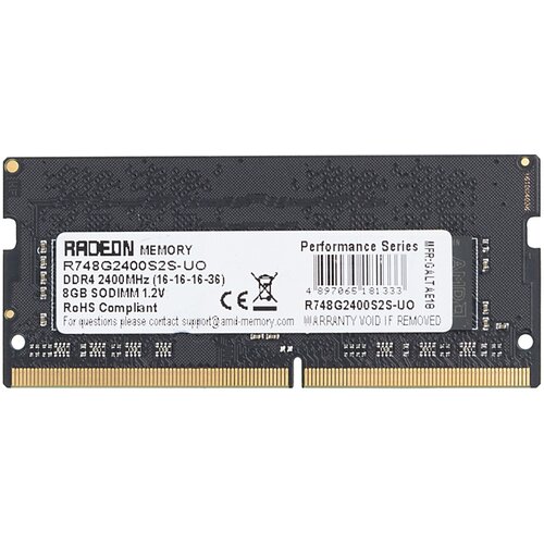 Оперативная память AMD DDR4 2400 МГц SODIMM CL16 234700₽