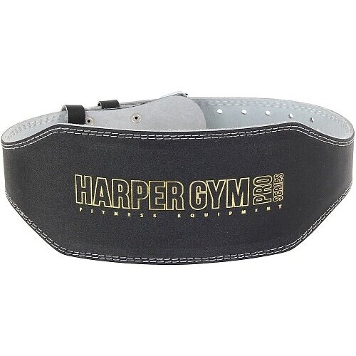 Пояс для т/а (широкий) Harper Gym Pro Series JE-2622 черный нат.кожа L
