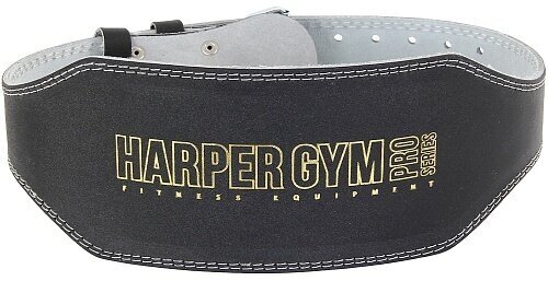 Пояс для т/а (широкий) Harper Gym Pro Series JE-2622 черный нат. кожа S