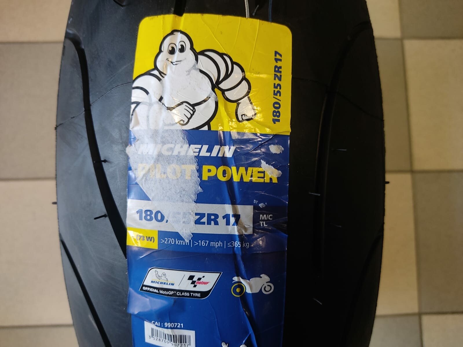 Мотошины Michelin Pilot Power 180/55 ZR17 73W TL Rear