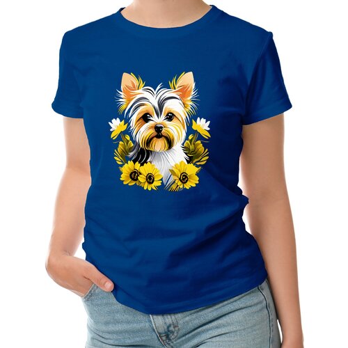 фото Футболка roly, размер l, синий