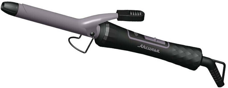 Щипцы для завивки волос аксинья КС-805 черный с фиолет.: Керамическое покрытие, d 25 мм (24) - фотография № 4