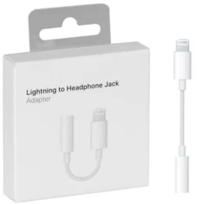 Переходник lightning 3.5 мм mini jack для наушников / iPhone на айфон провод для телефона адаптер на наушники шнур