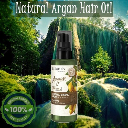 Масло для волос аргановое натуральное /Naturals By Watsons