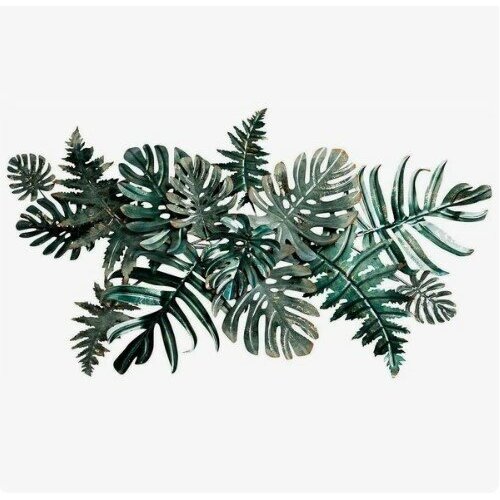 Настенный декор Тропические листья, металл