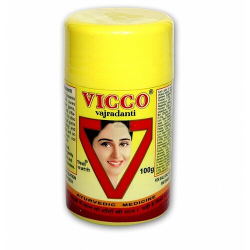 VICCO Vajradanti Toothpowder (Зубной порошок Ваджраданти, Викко), 100 г.