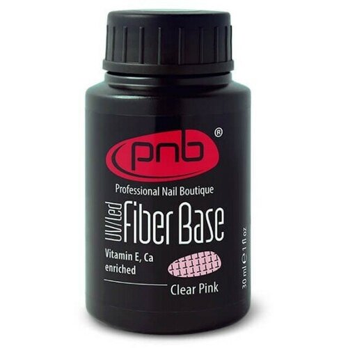 PNB базовое покрытие Fiber Base, CLEAR PINK, 30 мл, 50 г