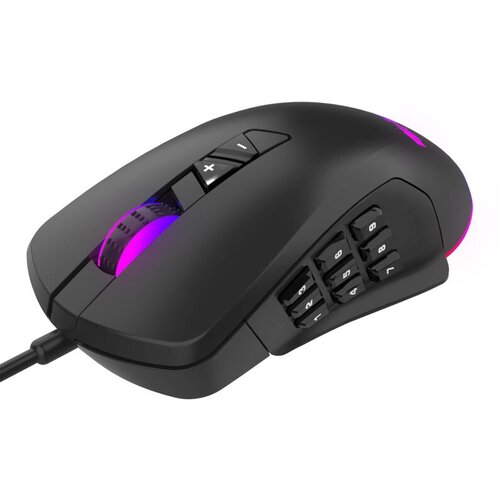 Мышь компьютерная HIPER Quantum QM-2 чер 7 кн 6200DPI 266300₽